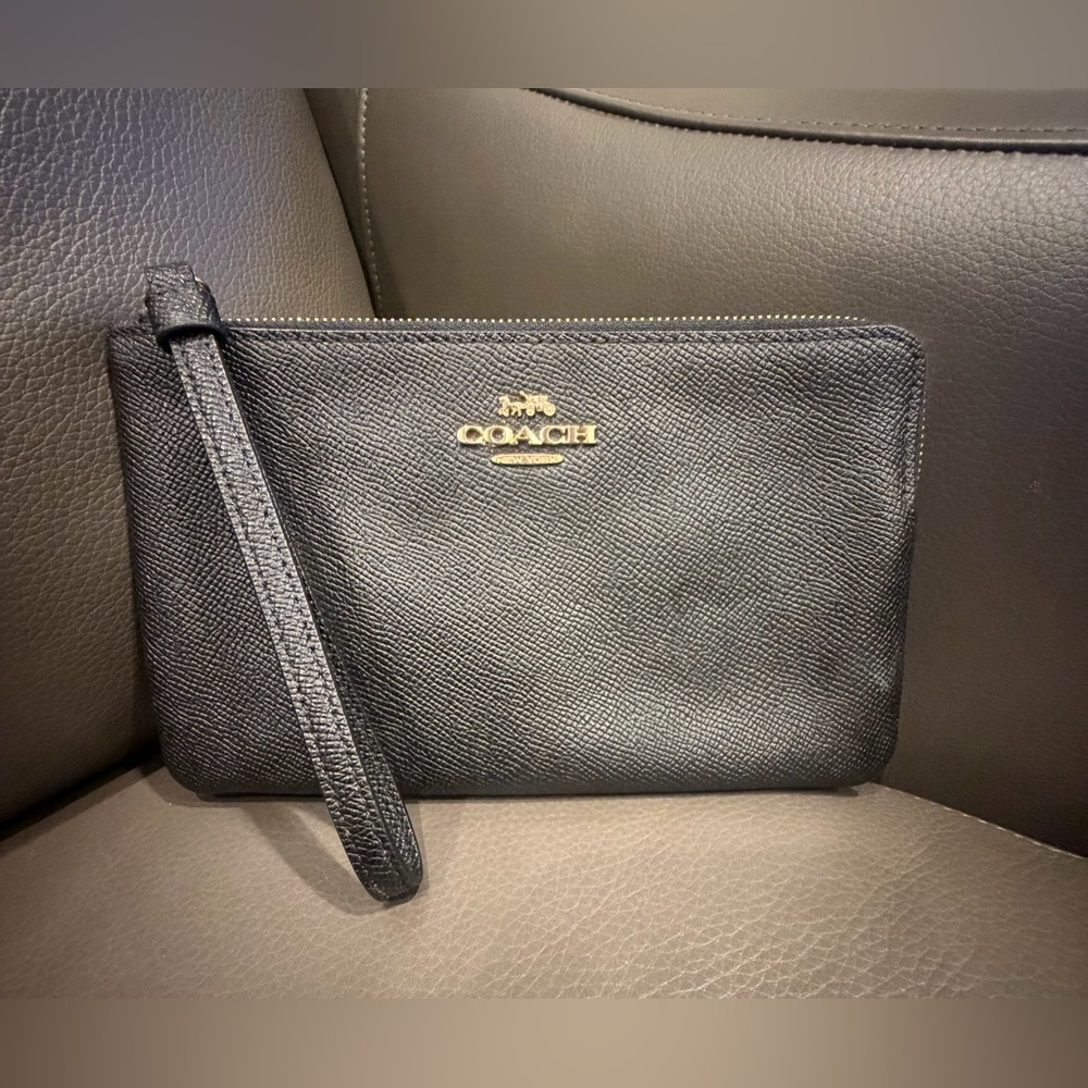 Coach Large Leather Wristlet